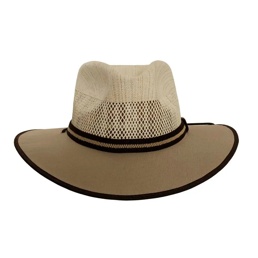 Sienna | Womens Wide Brim Vented Canvas Sun Hat