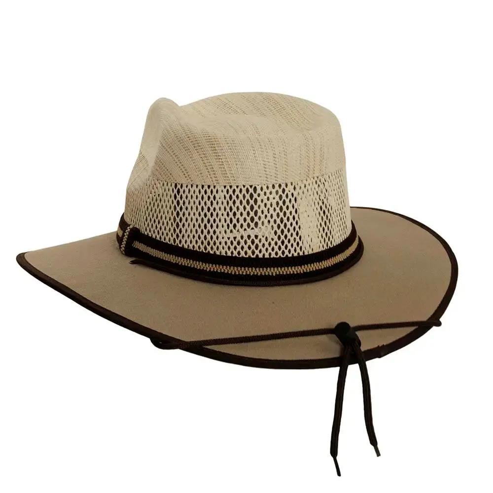 Sienna | Womens Wide Brim Vented Canvas Sun Hat