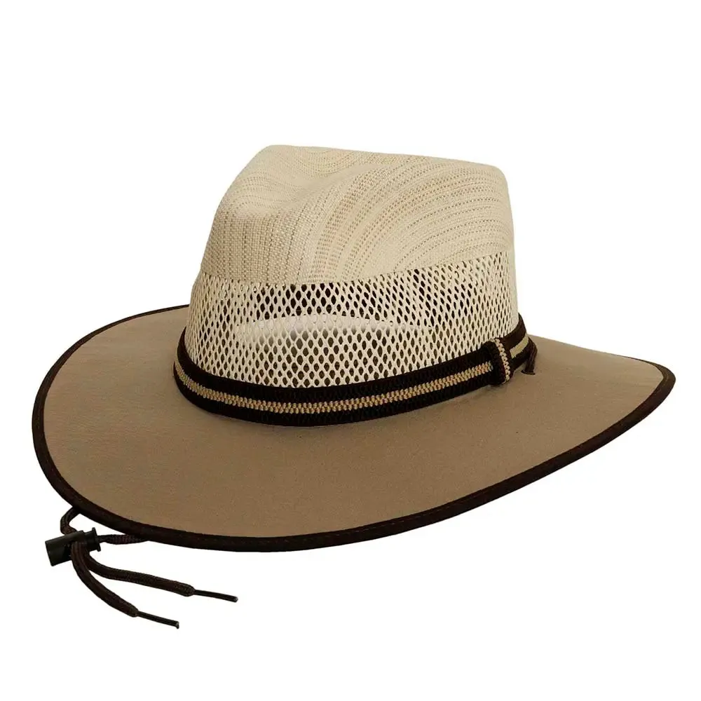 Sienna | Womens Wide Brim Vented Canvas Sun Hat