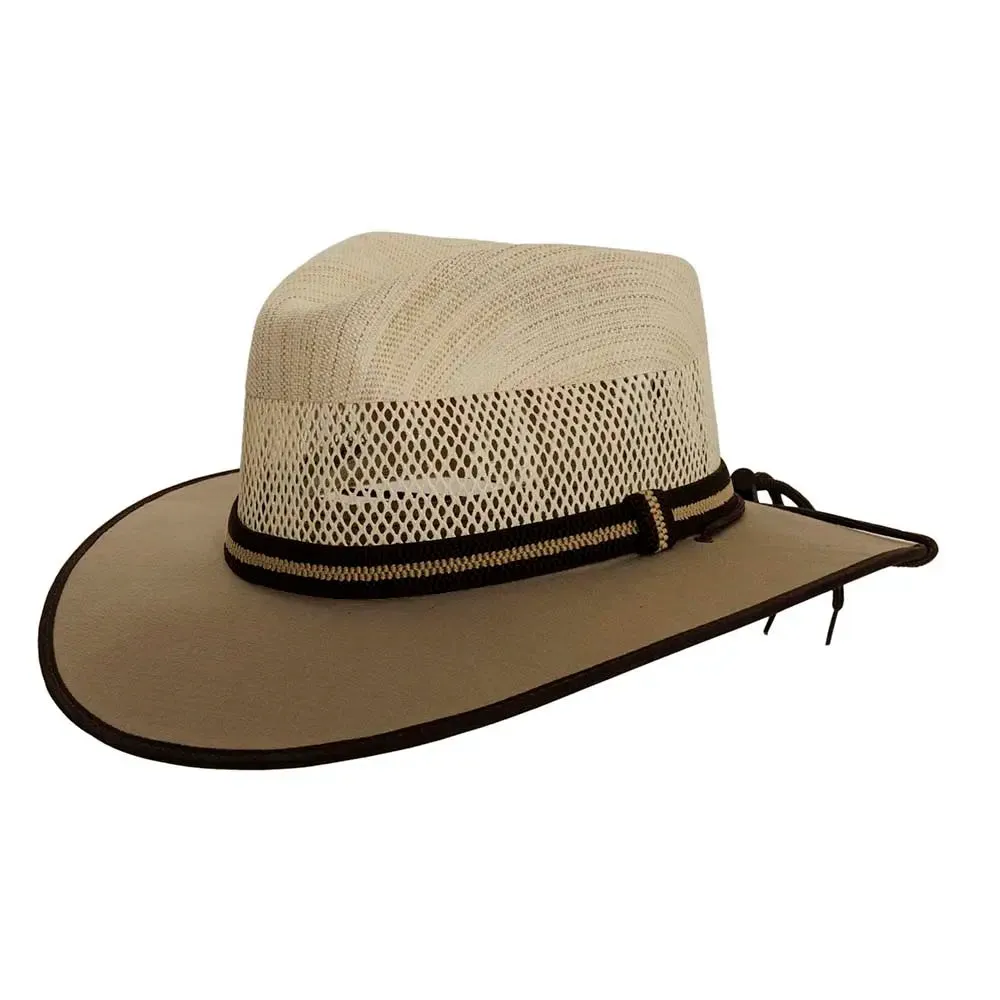 Sienna | Womens Wide Brim Vented Canvas Sun Hat