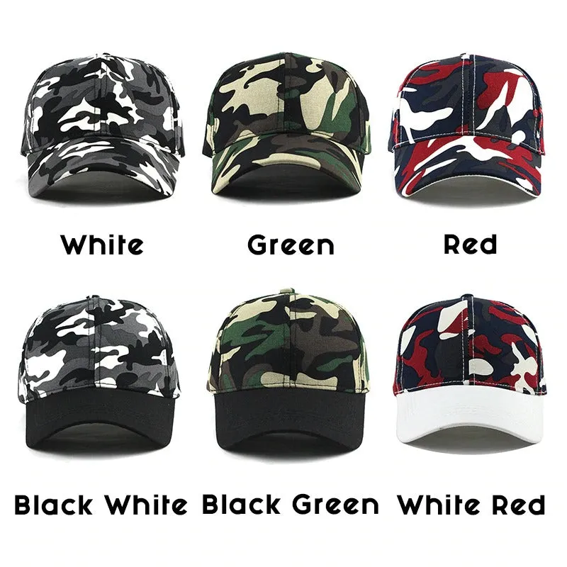 Snow Camouflage Tactical Trucker Snapback Baseball Cap