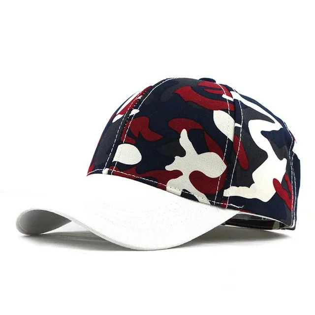 Snow Camouflage Tactical Trucker Snapback Baseball Cap