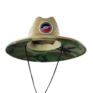 Social Paintball Straw Hat - Woodland Camo