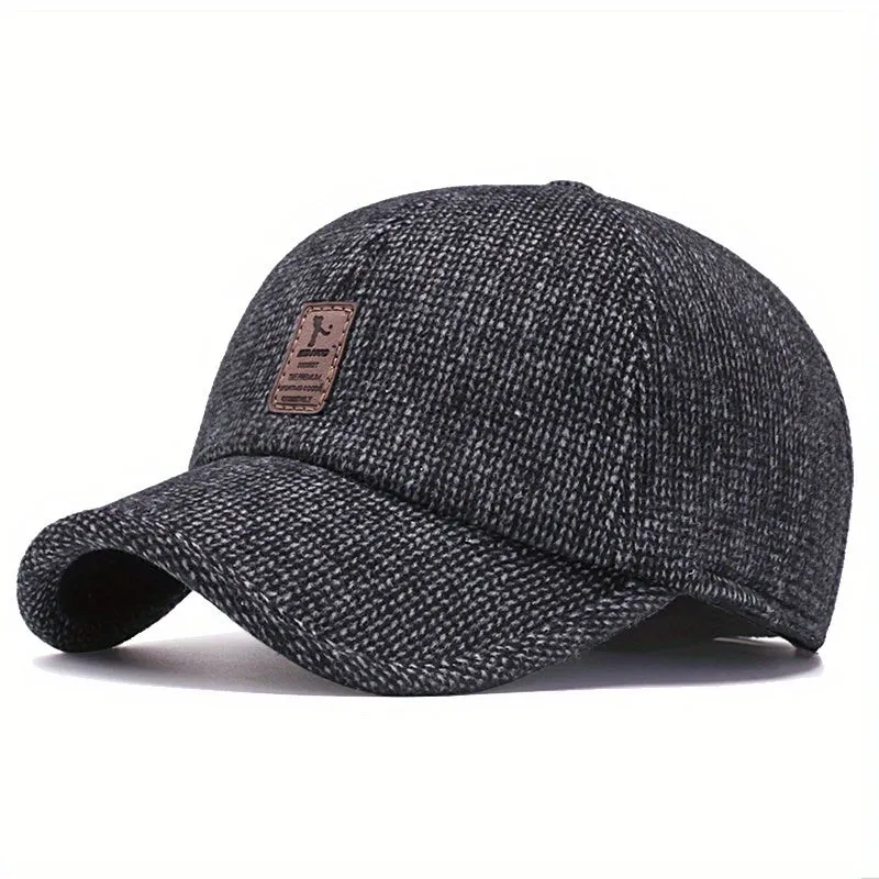 Sporty Winter Baseball Cap for Mens Fashion