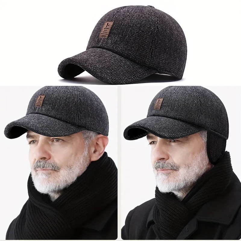 Sporty Winter Baseball Cap for Mens Fashion