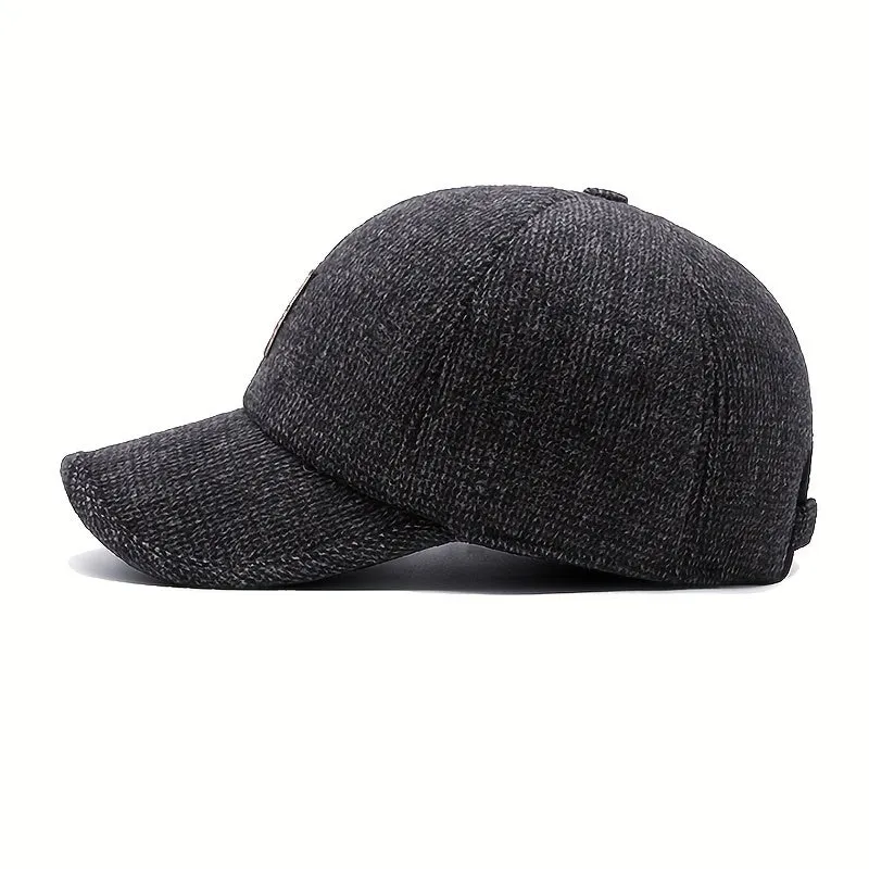 Sporty Winter Baseball Cap for Mens Fashion