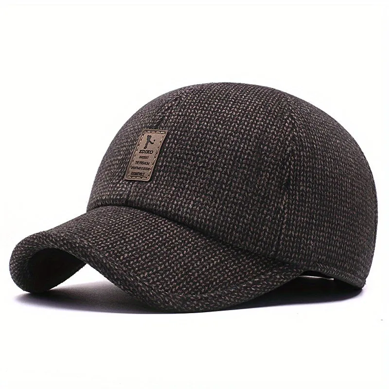 Sporty Winter Baseball Cap for Mens Fashion