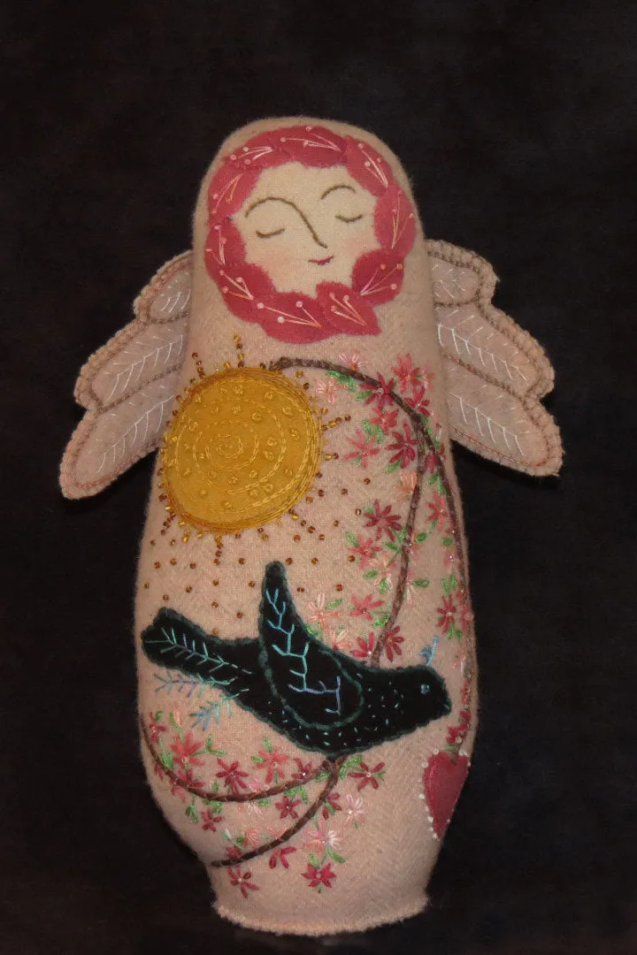 Spring Angel Wool Applique KIT