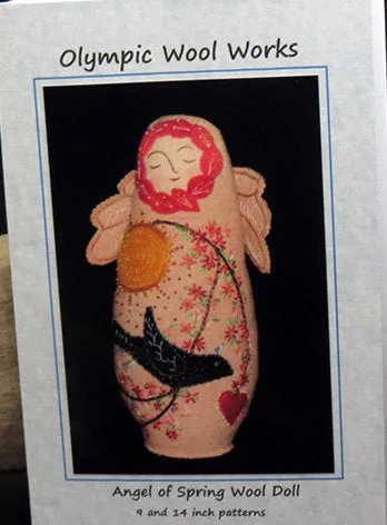 Spring Angel Wool Applique KIT