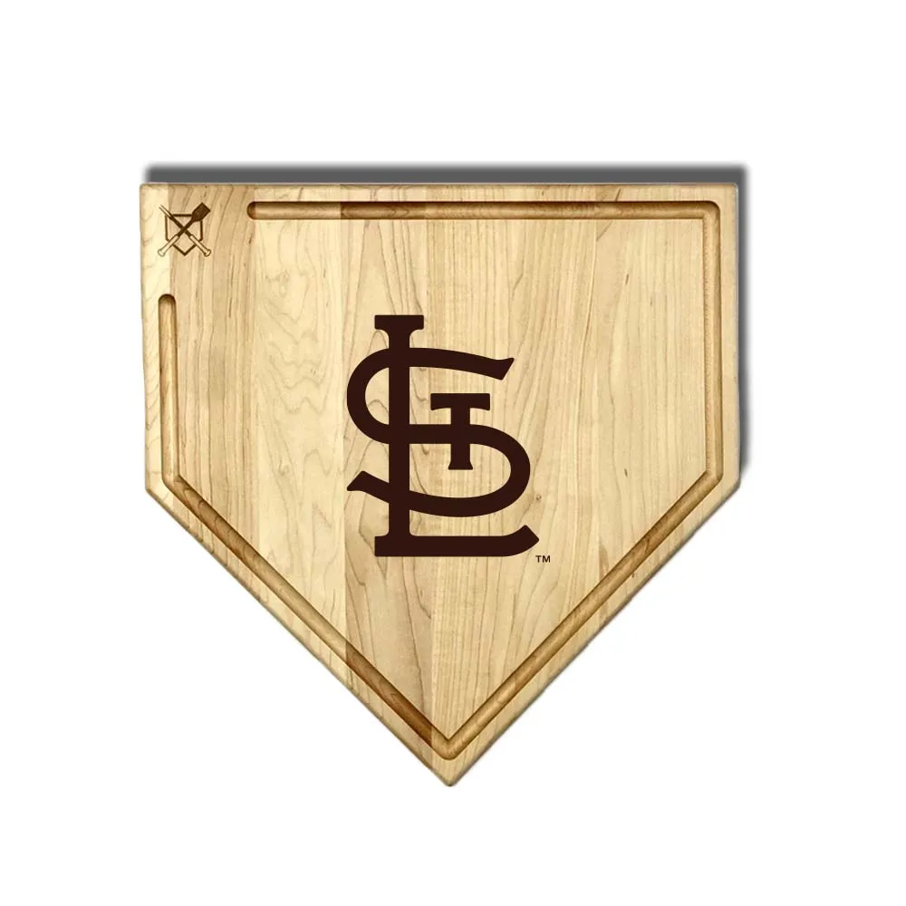 St. Louis Cardinals Home Plate Cutting Boards | Multiple Sizes | Multiple Designs