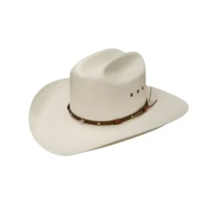 Stetson Hats 8x Ocala White Brown Band Hat