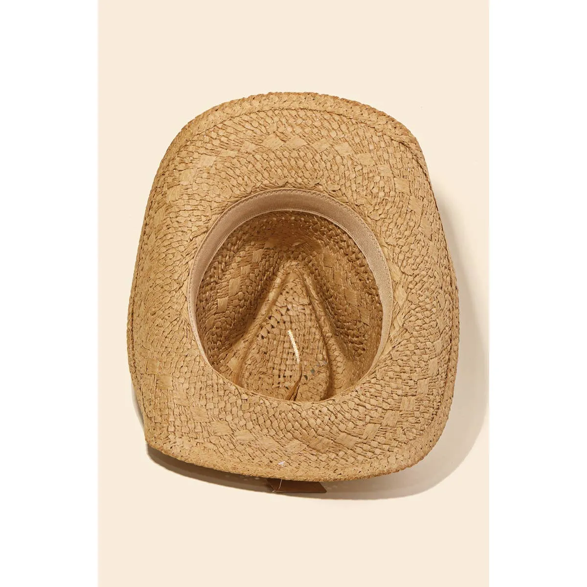 Straw Braided Cowboy Hat