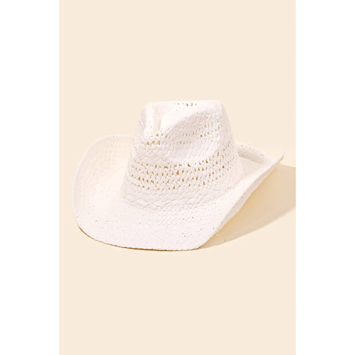 Straw Braided Cowboy Hat