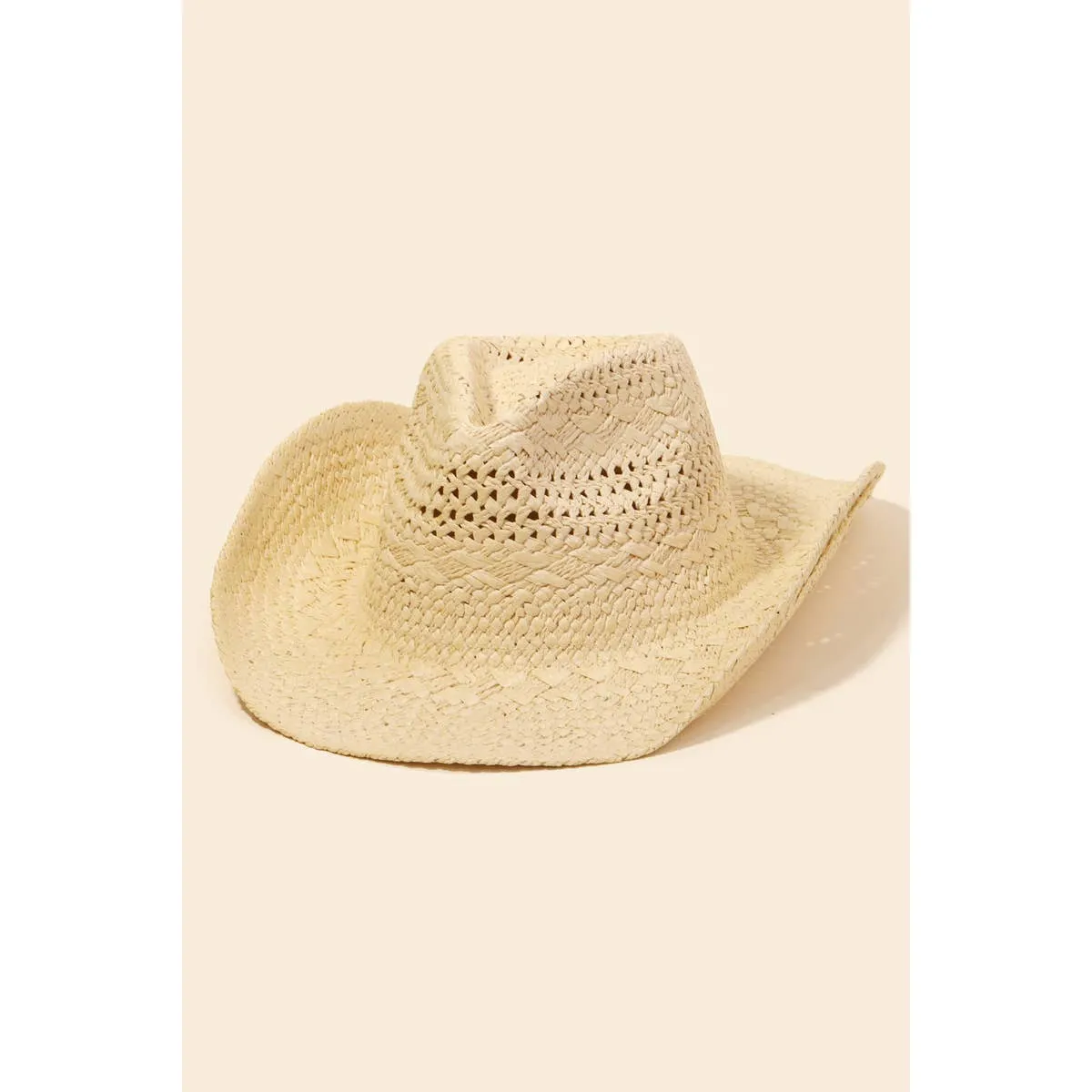 Straw Braided Cowboy Hat