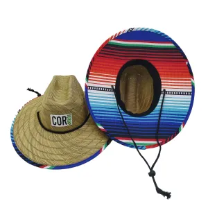 Straw Lifeguard Sun Beach Hats for Adults - Sarape