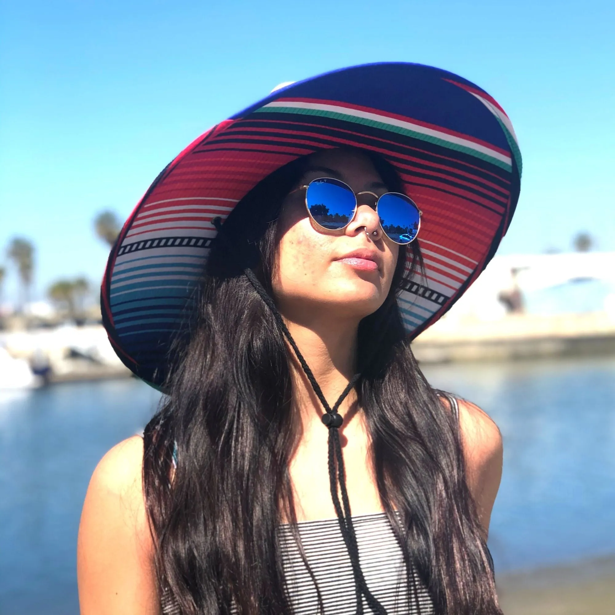 Straw Lifeguard Sun Beach Hats for Adults - Sarape