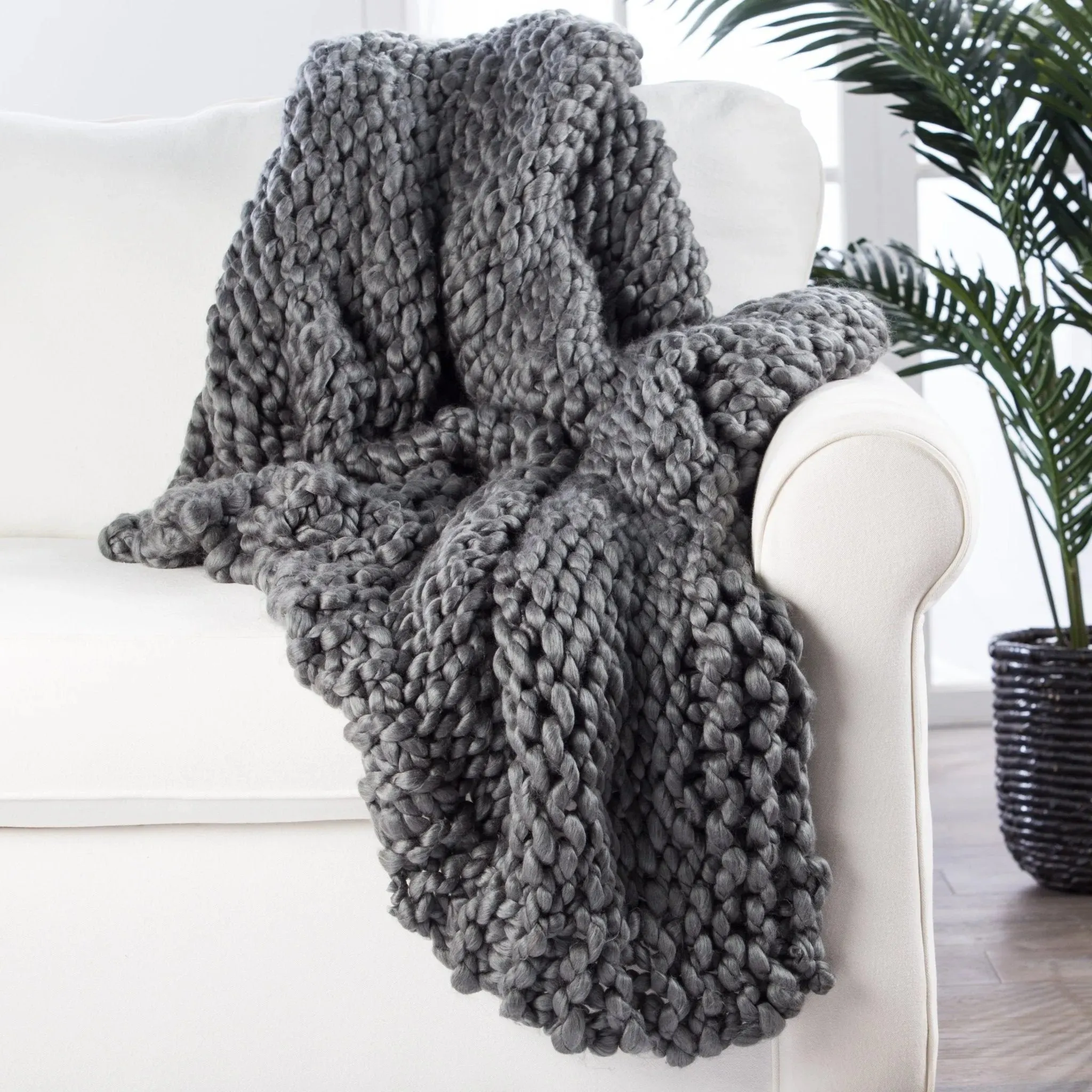 Sublime SBK08 Grey Throw Blanket