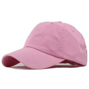 Summer Solid Color Cotton Snapback Baseball Cap