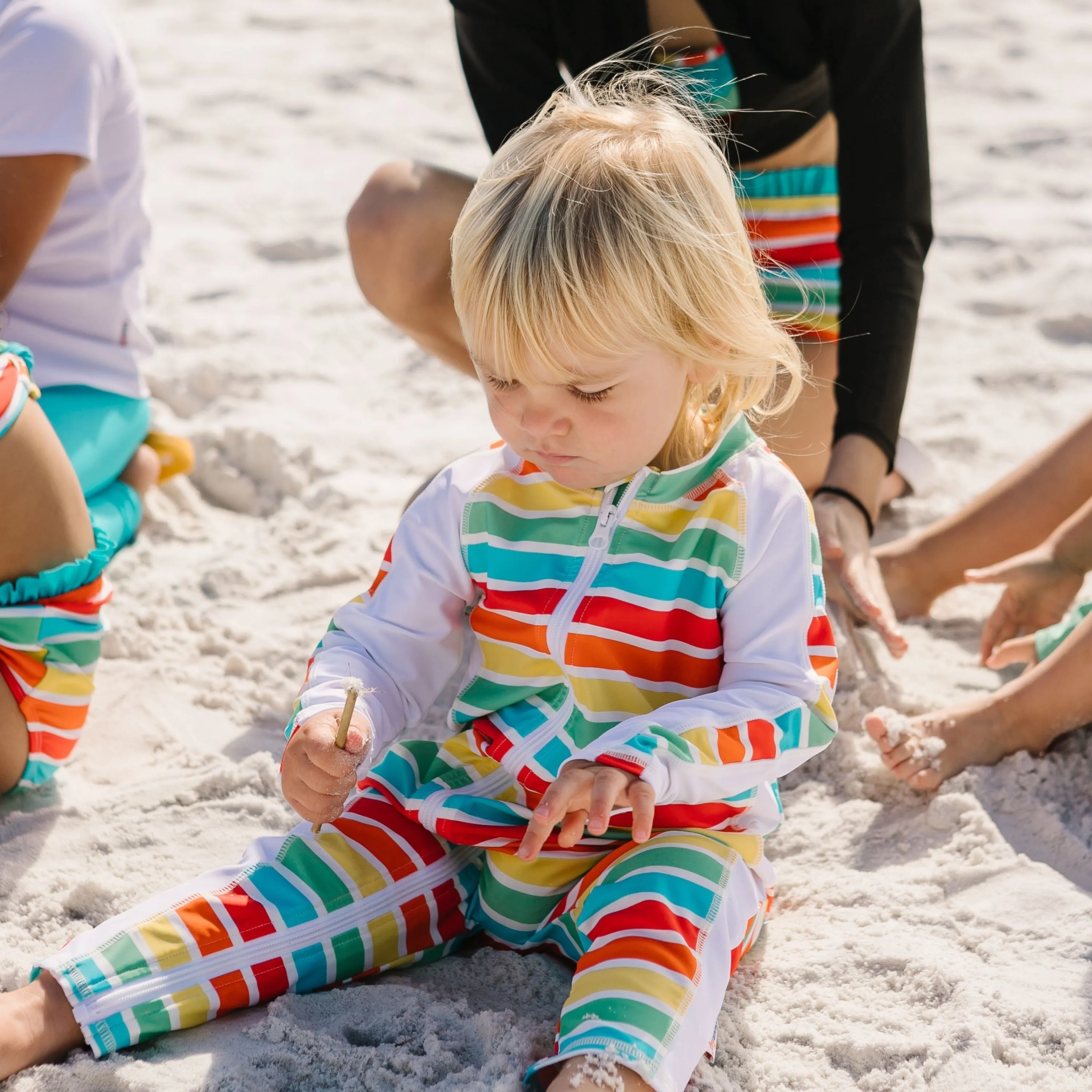 Sunsuit - Long Sleeve Romper Swimsuit | "Rainbow"