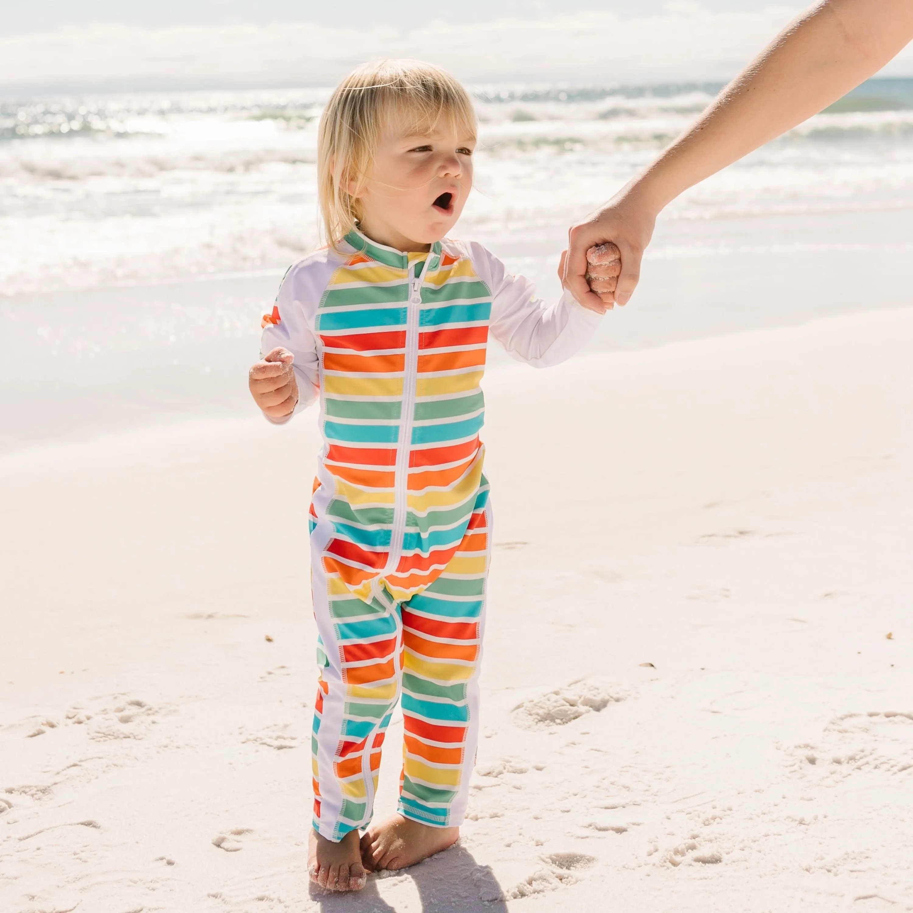 Sunsuit - Long Sleeve Romper Swimsuit | "Rainbow"