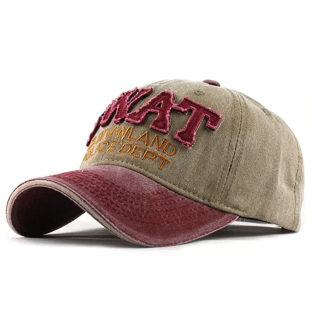 SWAT Department Patched Embroidered Snapback Baseball Cap