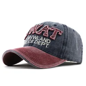 SWAT Department Patched Embroidered Snapback Baseball Cap