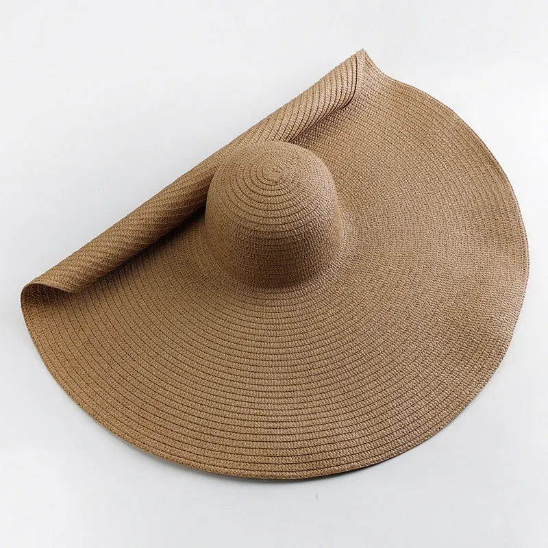 Trendy Oversized  Wide Brim Sun Hat