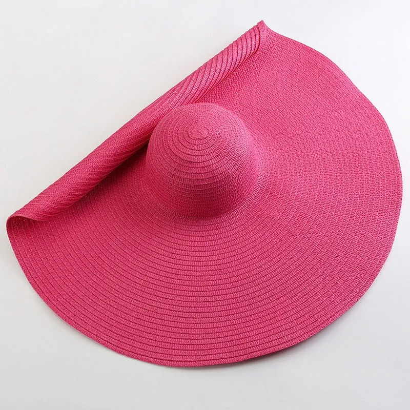 Trendy Oversized  Wide Brim Sun Hat