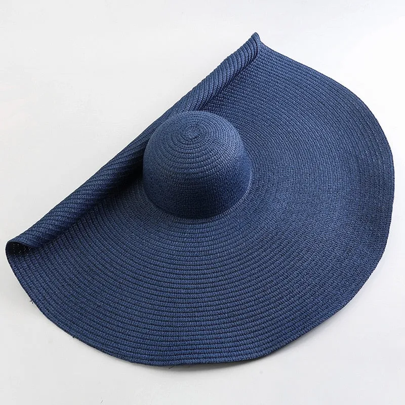 Trendy Oversized  Wide Brim Sun Hat