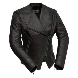 Trish Womens Leather Jacket Black