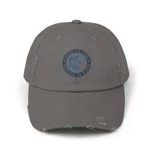 Unisex Distressed Cap: Born to fish