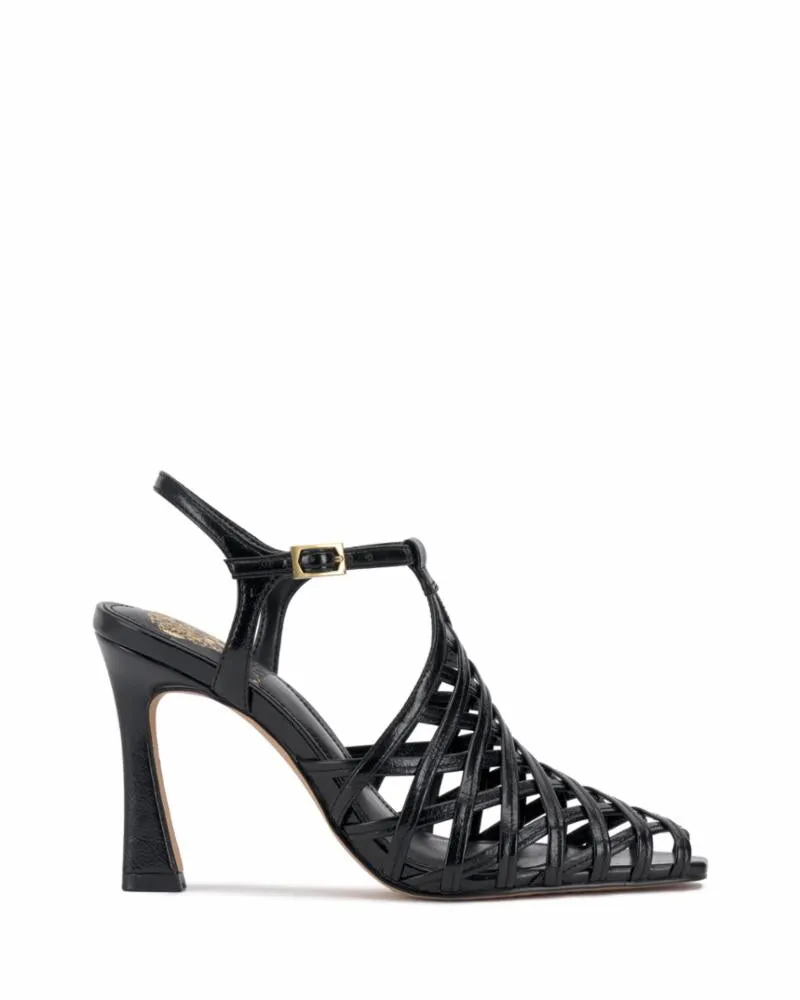 Vince Camuto SCARLA BLACK/WATERCOLOR CRINKLE PU