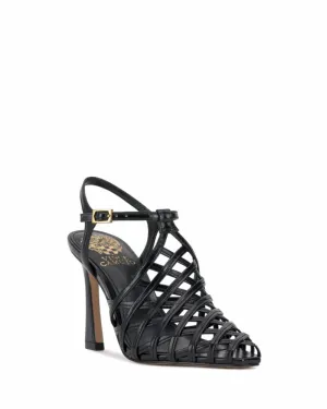 Vince Camuto SCARLA BLACK/WATERCOLOR CRINKLE PU