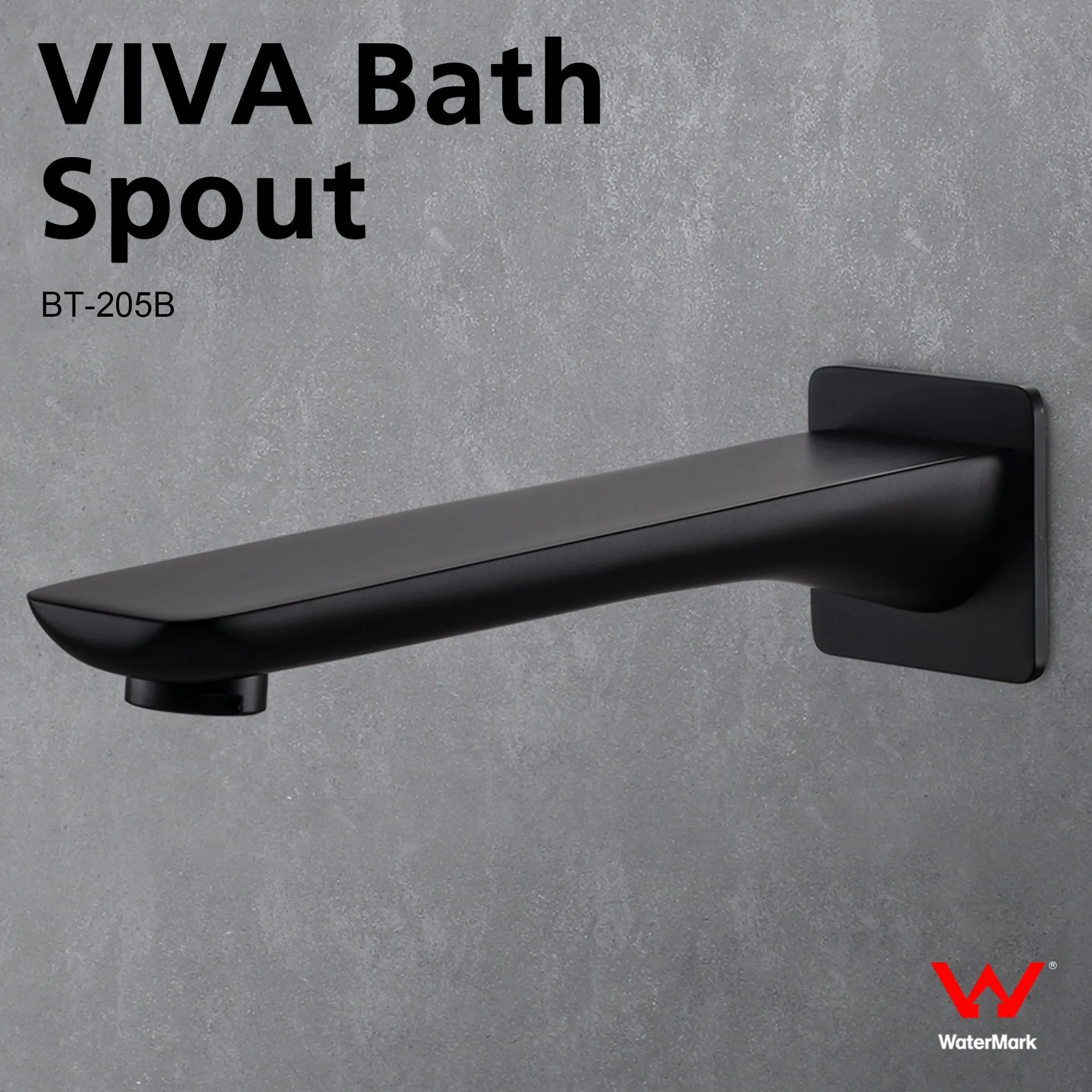 VIVA Bath Spout Black - BT-205B