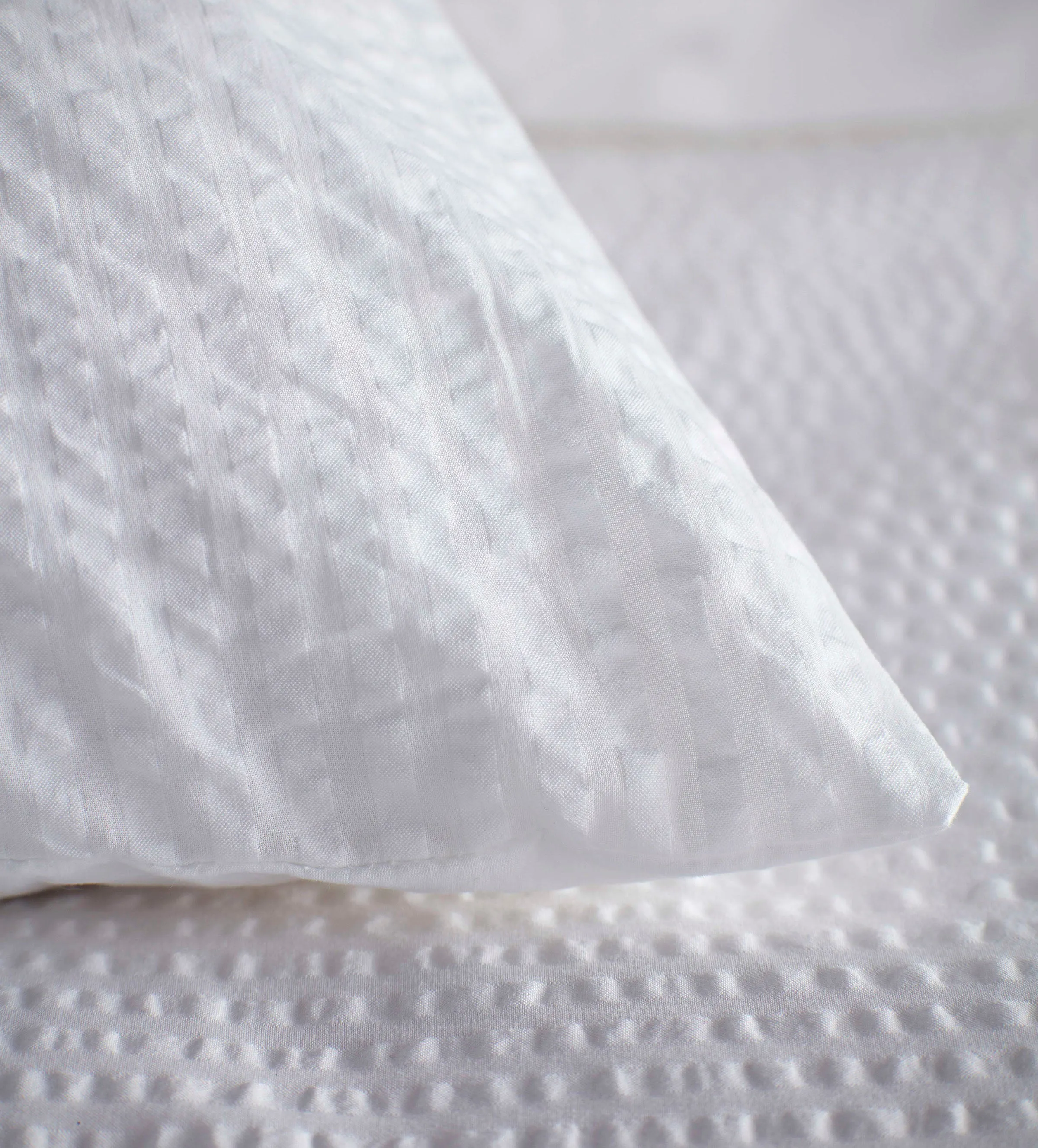 White Seersucker 100% Cotton Duvet Cover