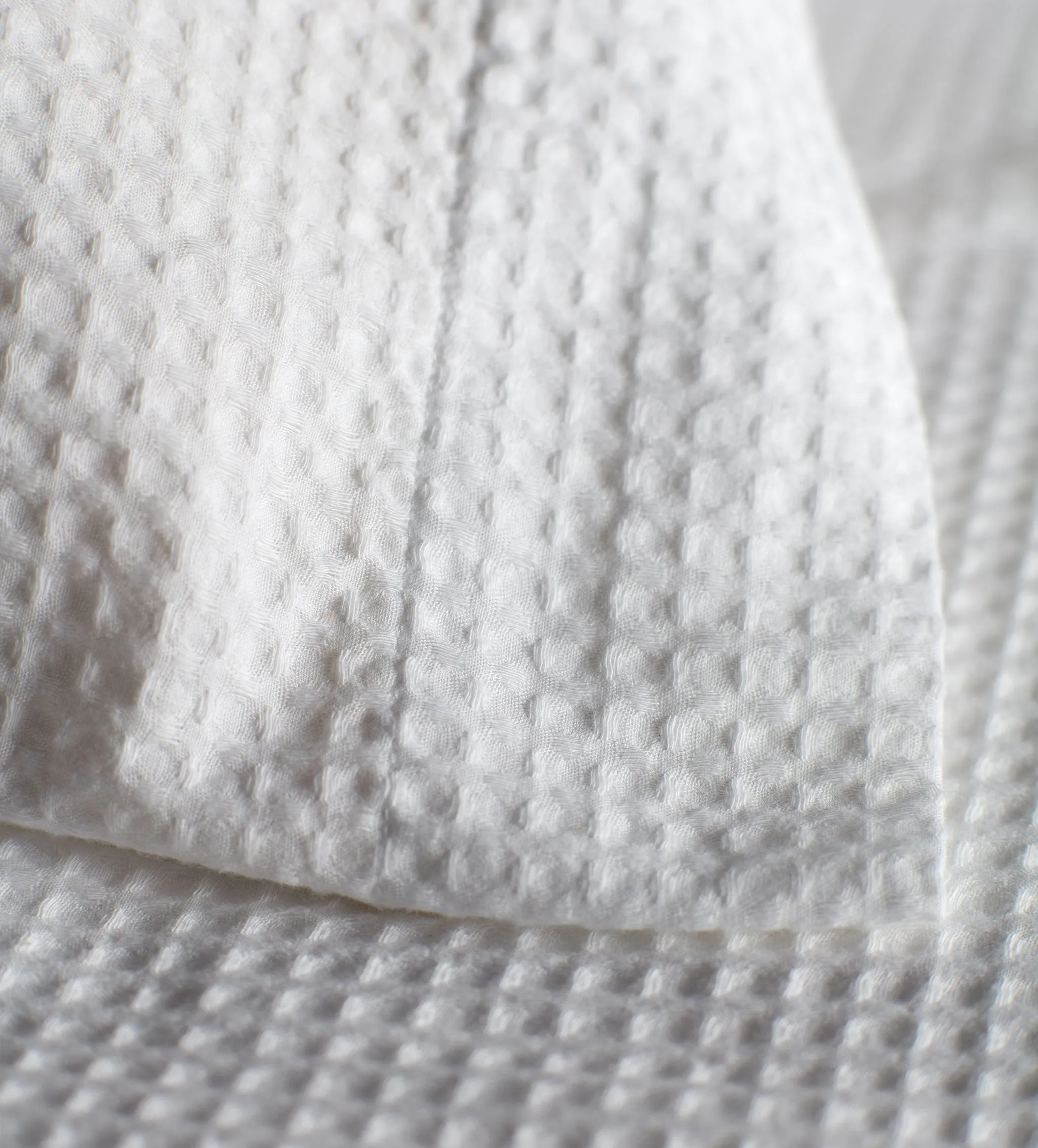 White Waffle 100% Cotton Duvet Cover