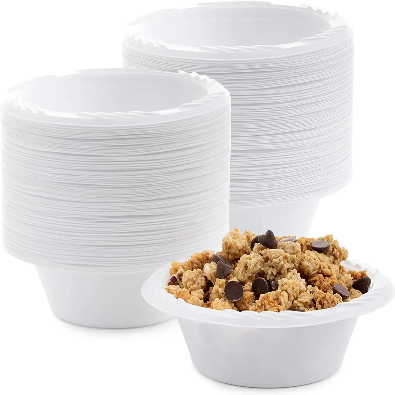 *WHOLESALE* 12 oz. Disposable and Lightweight White Dessert Bowls | 800 ct/case