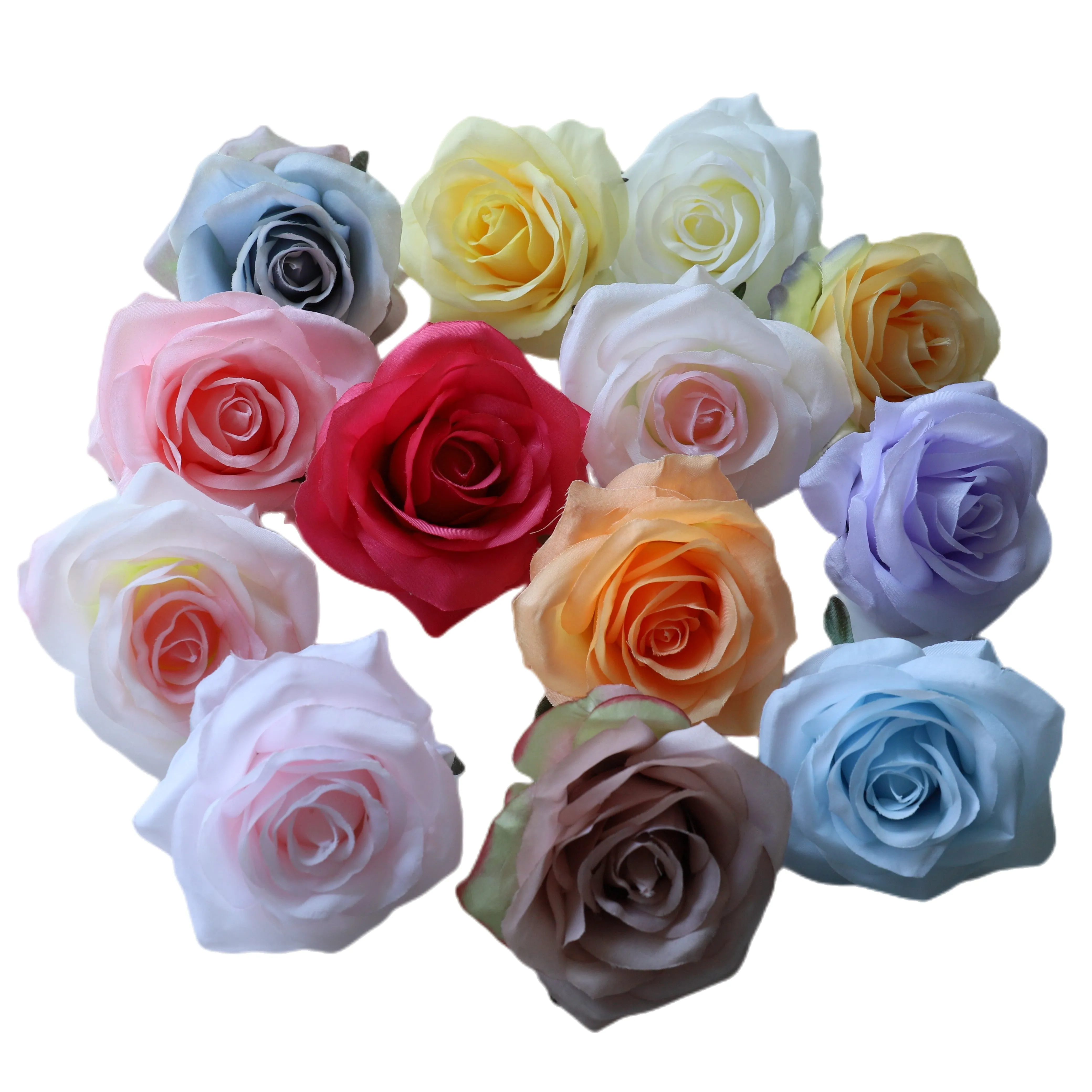 Wholesale Silk Rose Flowers Bulk Flower Heads